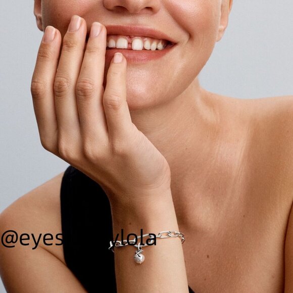 Pandora Pearl & Arrows Mini Dangle Charm - Picture 3 of 6